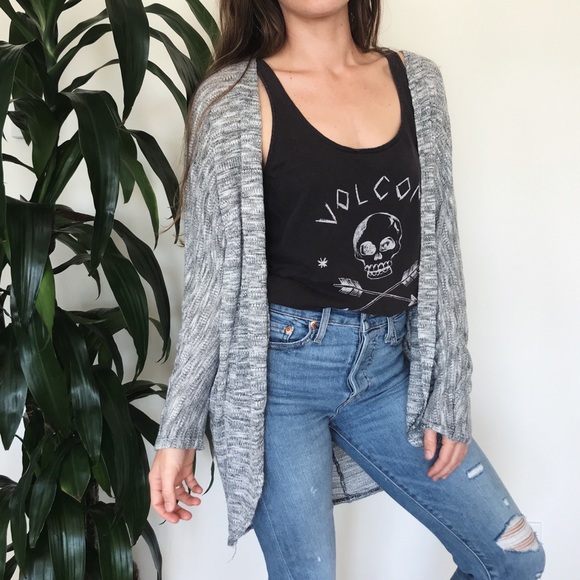 Marled gray cardigan - Picture 3 of 8